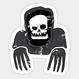 Retro Grim Reaper Sticker